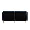 Flash Furniture Navy Faux Linen Split Back Futon Sofa-Wooden Legs HC-1035-NV-GG - alternate 6